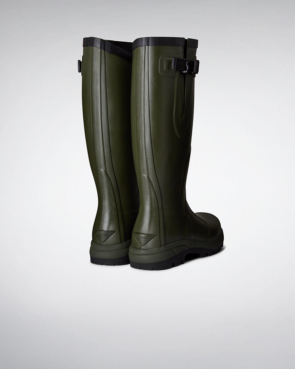 Bottes Hautes de Pluie Hunter Balmoral Classic Femme Vert Foncé Olive RJGXHUT-23